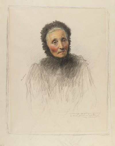 Vieille femme - Eugene Burnand