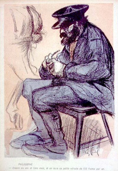 Philosophie : Encore six ans et trois mois, et vous aurez votre pension de 150 francs, p.1560 de L