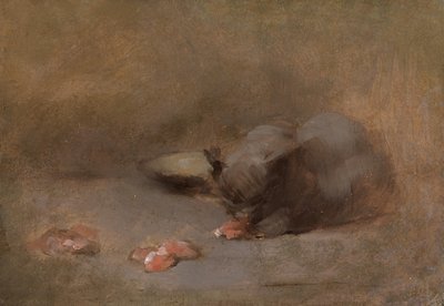 Chat Mangeant - Eugène Carrière