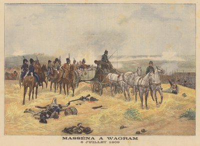 Le maréchal Masséna à la bataille de Wagram, 6 juillet 1809 - Eugene Chaperon