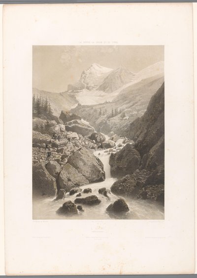 Paysage de montagne avec vue sur l