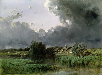Hameau au bord d