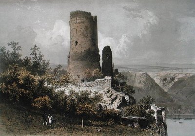 La tour du chat, vallée du Rhin - Eugene Ciceri