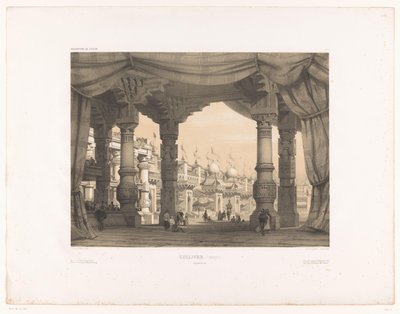 Décor de théâtre avec une arène (Gulliver. (inédit.) Décors de théâtre) - Eugene Ciceri