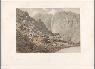 Promeneurs sur le col de la Furka (Gezichten in Zwitserland en Savoye) - Eugene Ciceri