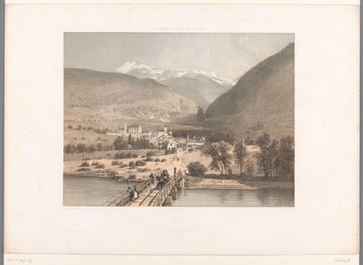 Vue de Brig sur le Rhône - Eugene Ciceri