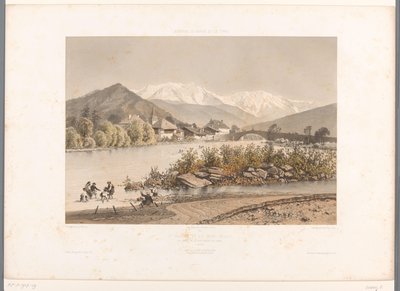 Vue de Saint-Martin-sur-Arve et du Mont Blanc - Eugene Ciceri