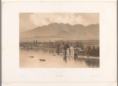 Vue des rives du lac de Thoune (série: La Suisse, la Savoie et le Tyrol) - Eugene Ciceri