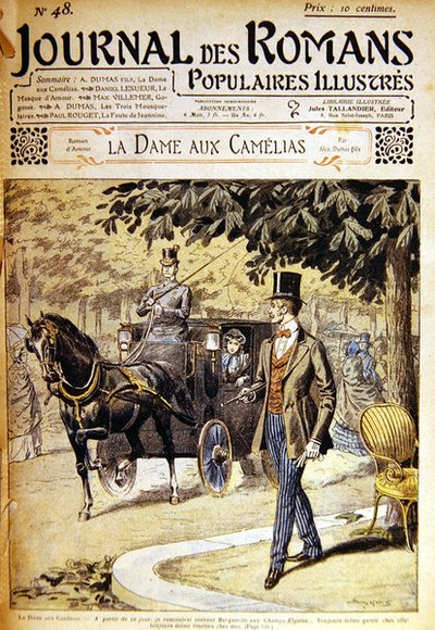 Armand rencontre Marguerite sur les Champs-Élysées, illustration pour 