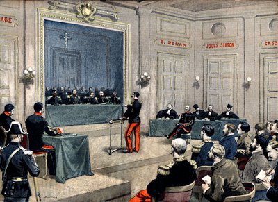 Capitaine Alfred Dreyfus devant le conseil de guerre - Eugene Damblans