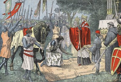Philippe Auguste avant la bataille de Bouvines le 27 juillet - Eugene Damblans