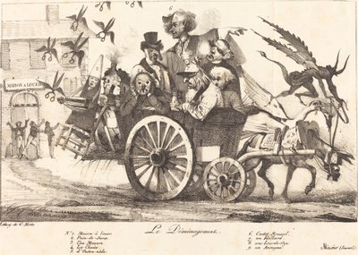 Le Déménagement de la Censure, c. 1821 - Eugene Delacroix, Charles Etienne Pierre Motte