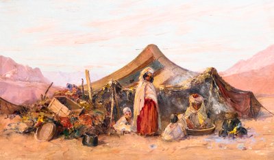 Camp de nomades dans le sud de l