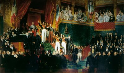 Louis-Philippe Ier prête serment comme roi devant la Chambre des députés, 9 août 1830 - Eugene Deveria