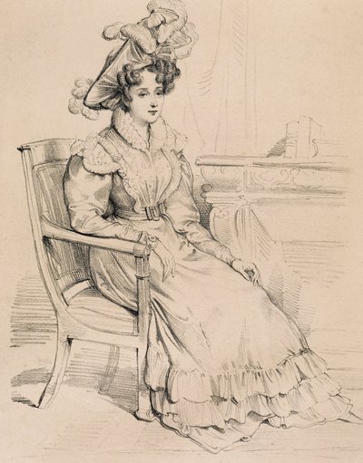 Portrait de Harriet Smithson, actrice irlandaise et première épouse du compositeur français Hector Berlioz - Eugene Deveria