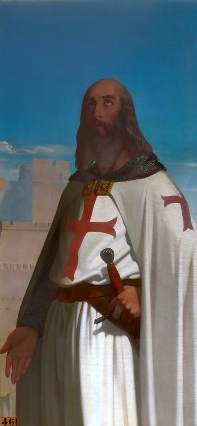 Jacques de Molay, Grand Maître des Templiers - Eugene Emmanuel Amaury Duval