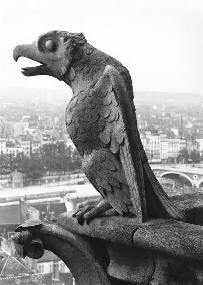 Gargouille de la balustrade de la Grande Galerie de la façade ouest, réplique d