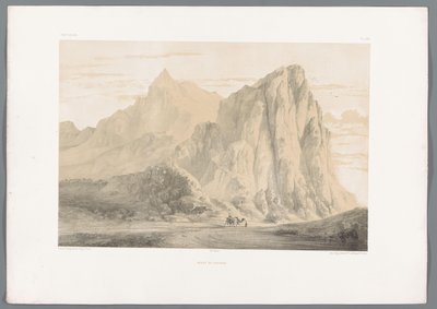Mont Bi-Sutoun (paysages persans) - Eugene Flandin