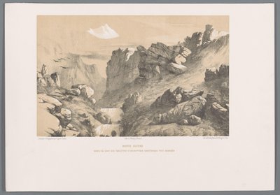 Ganjnameh sur le mont Alvand en Iran - Eugene Flandin