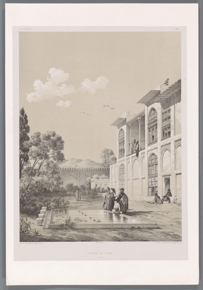 Vue dans le jardin de l