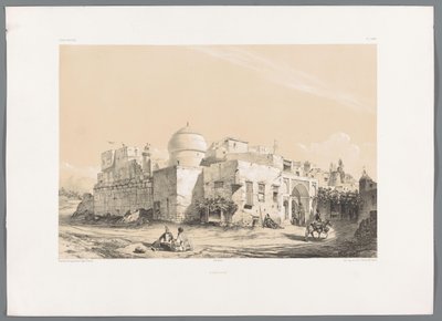 Vue de Kangavar - Eugene Flandin