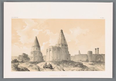 Tombeaux à Qom - Eugene Flandin