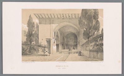 Kiosque du jardin de Fin à Kashan - Eugene Flandin
