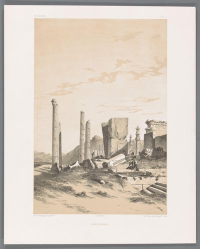Ruines de Persépolis (Persépolis, Paysages persans, Perse moderne) - Eugene Flandin
