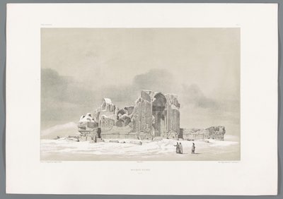 Mosquée ruinée Tabriz - Eugene Flandin