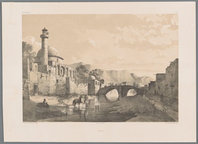 Mosquée Saheb-ol Amr à Tabriz (Paysages persans, Perse moderne) - Eugene Flandin
