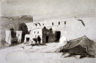 Village dans le Sahel - Eugène Fromentin