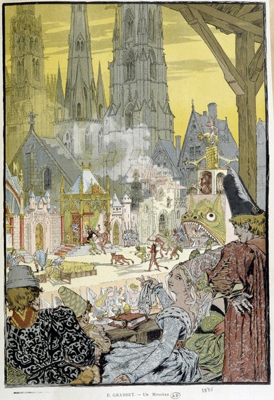 Un mystère du Moyen Âge par Grasset - Eugene Grasset