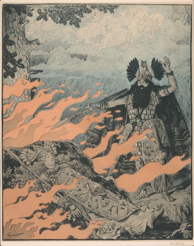 Affiche pour Die Walküre de Richard Wagner - Eugene Grasset