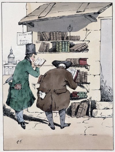 Librairie, rue de Sandstone dans le Quartier Latin - Eugene Hippolyte Forest