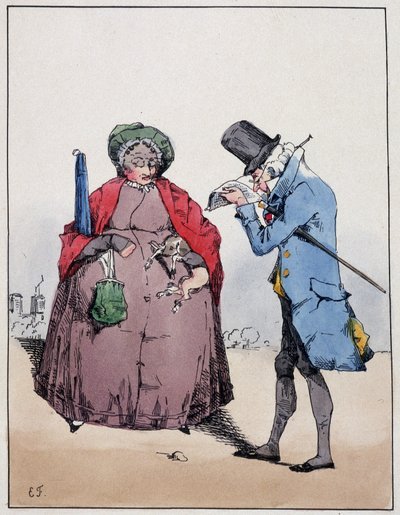 Couple de bourgeois, Jardin du Luxembourg - Eugene Hippolyte Forest