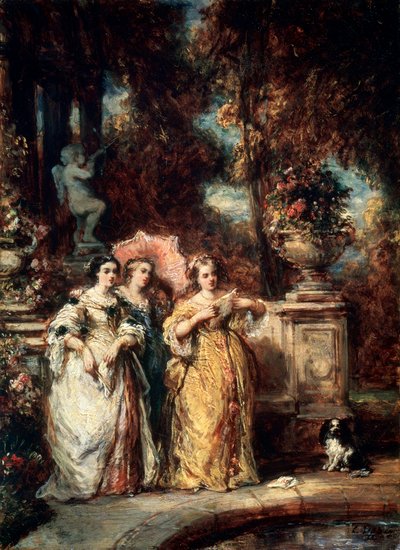 Une promenade, 1852 - Eugene Isabey