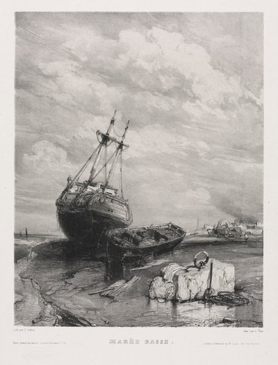 Six marines : marée basse, 1833 - Eugene Isabey