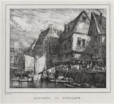 Souvenirs : Souvenir de Bretagne, Planche 5 - Eugene Isabey