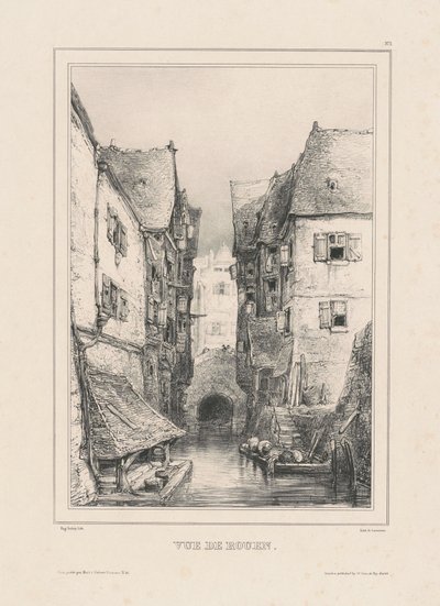 Vue de Rouen - Eugene Isabey