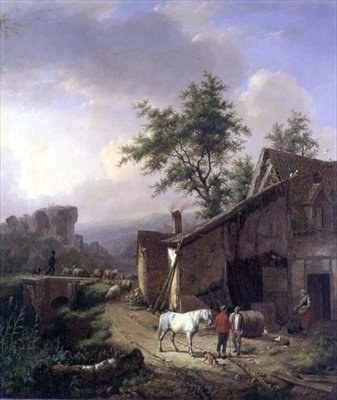 Sur le chemin du retour - Eugene Joseph Verboeckhoven