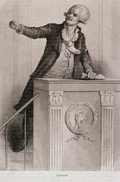 Portrait de Georges Jacques Danton (1759-94) - Eugene Joseph Viollat