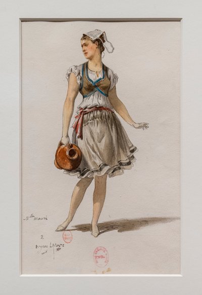 La Korrigane. Ballet de Charles-Marie Widor, modèle de costume - Eugene Lacoste