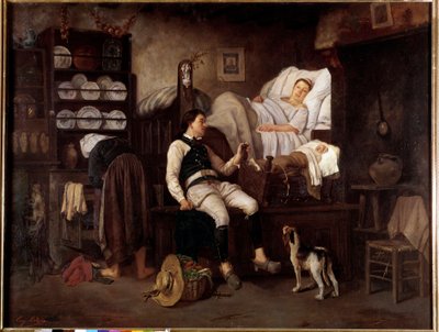 Intérieur Bas-Breton ou Le Nouveau Né Breton - Eugene Leroux
