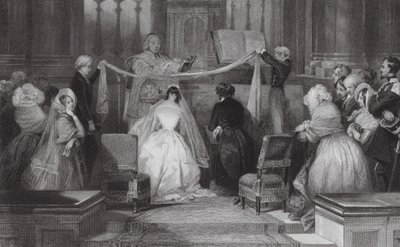 Un mariage français à Saint-Roch, Paris - Eugene Louis (after) Lami
