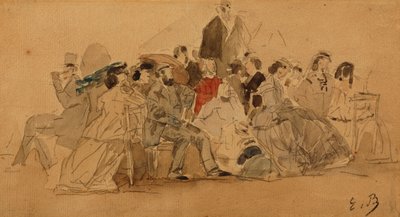 Après-midi à la plage, vers 1865 - Eugene Louis Boudin