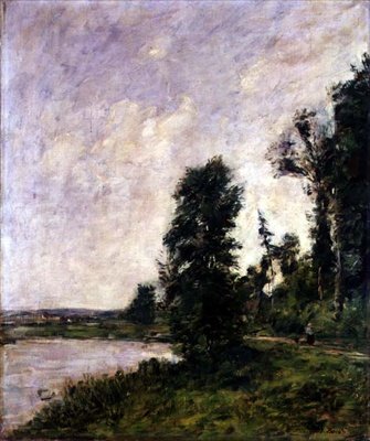 Le long de la Touques, c.1890-91 - Eugene Louis Boudin