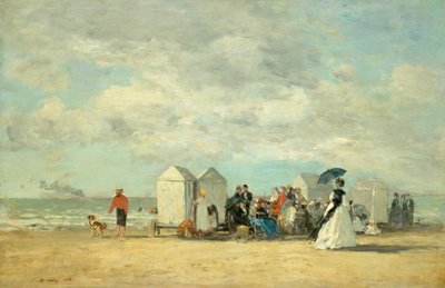 Scène de plage - Eugene Louis Boudin