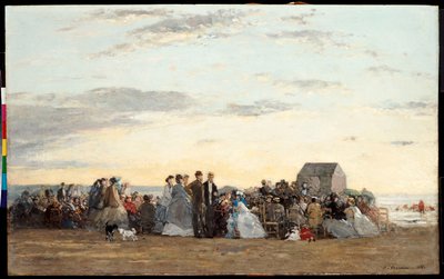 Scène de plage, 1865 - Eugene Louis Boudin