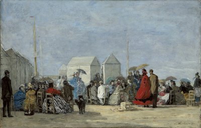 Scène de plage à Trouville, 1864 - Eugene Louis Boudin