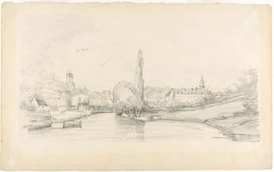 Scène de Canal Près de Bruxelles - Eugene Louis Boudin